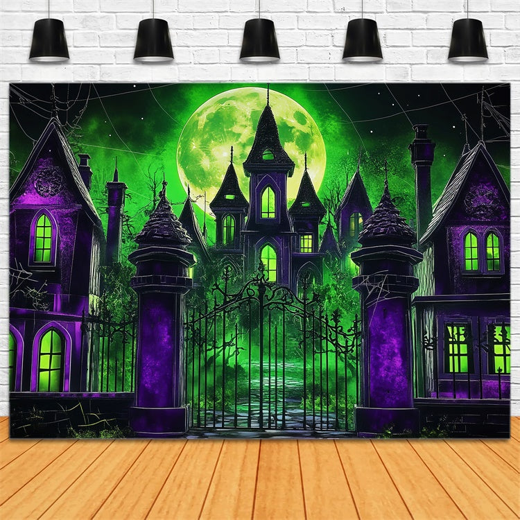 Toile de fond Photo Halloween Manoir Gothique de Minuit LXX57-67