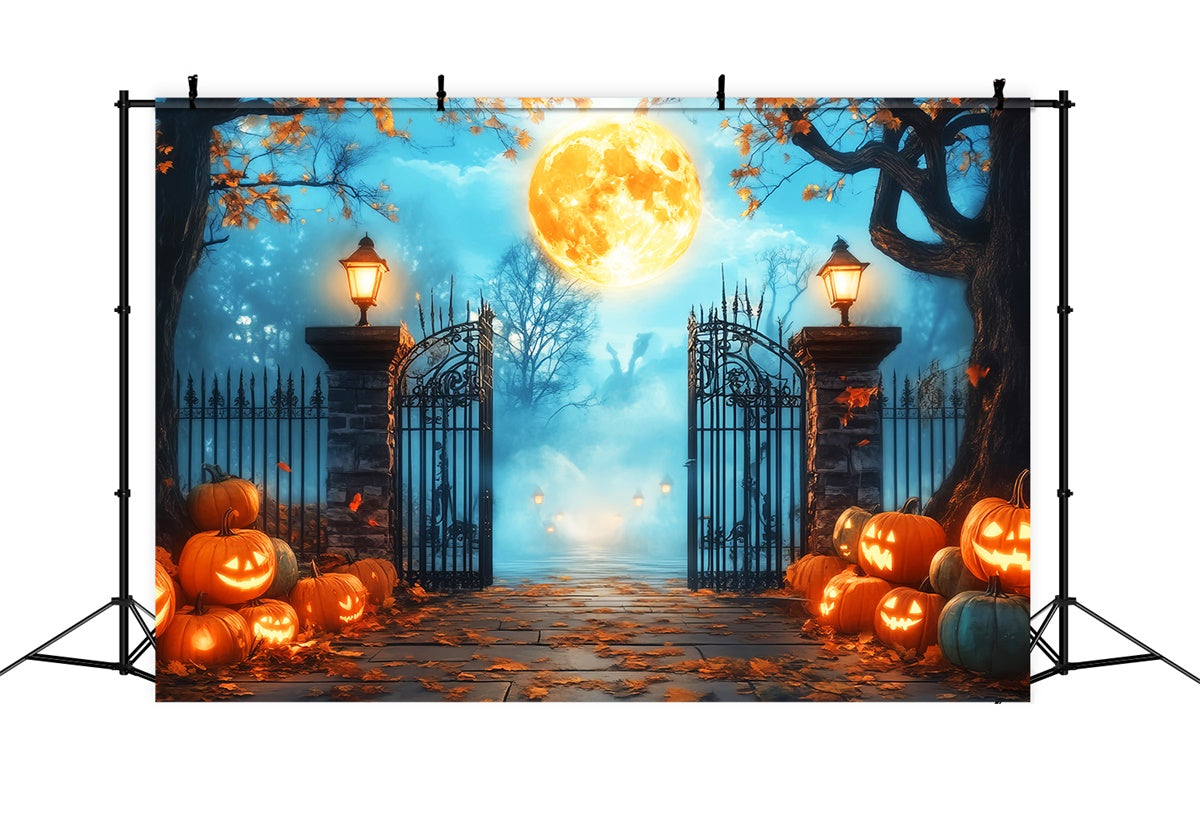 Toile de fond Photo Halloween Portes du Manoir Hanté LXX57-70