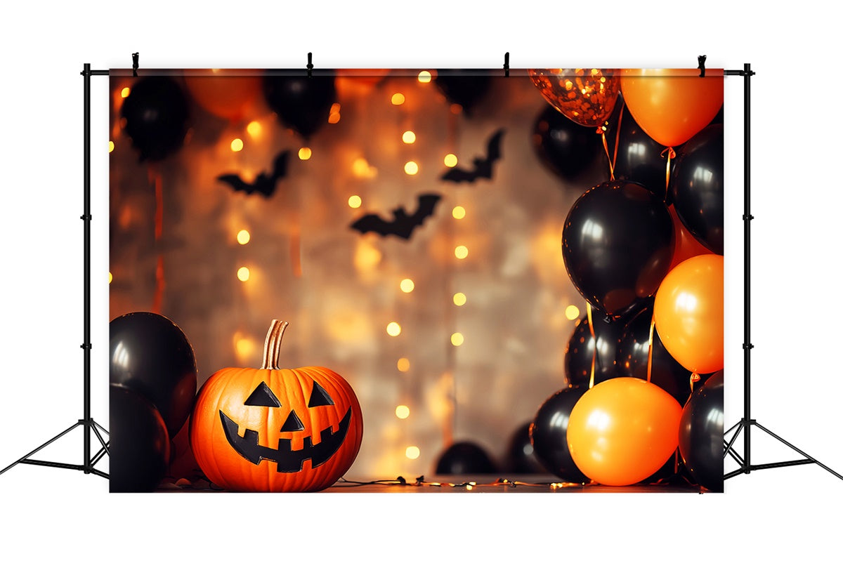 Toile de fond Photo Halloween Fête Ballons et Chauves-Souris LXX57-72