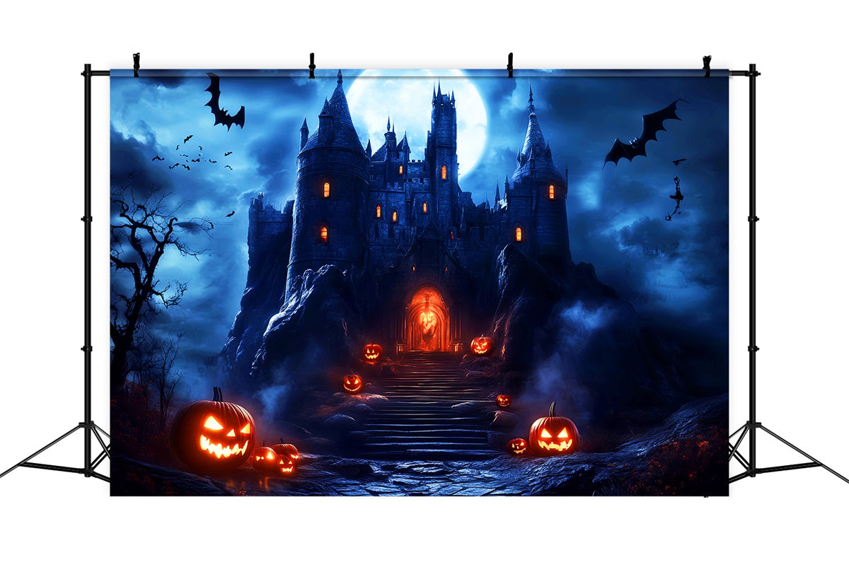 Toile de fond Halloween Entrée du Château Fantomatique LXX57-75