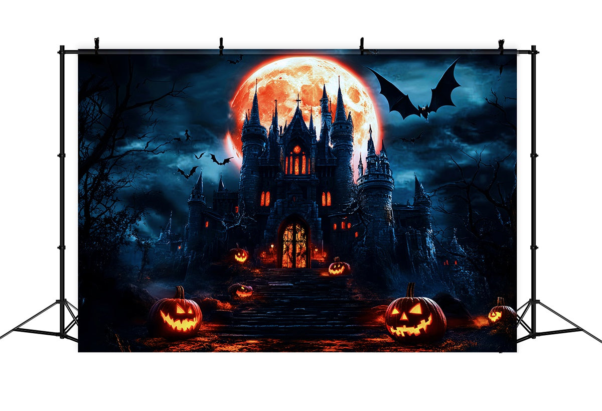 Toile de fond Halloween Citadelle Hantée et Maudite LXX57-80