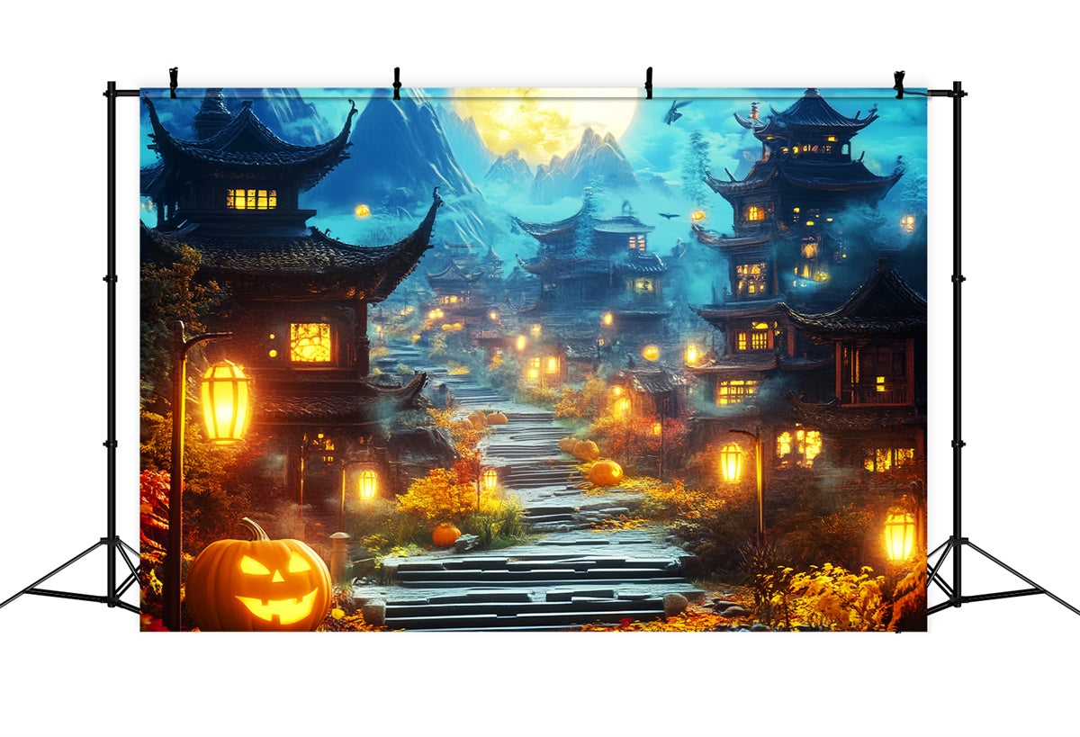 Toile de fond Halloween Village Hanté aux Lanternes LXX57-88