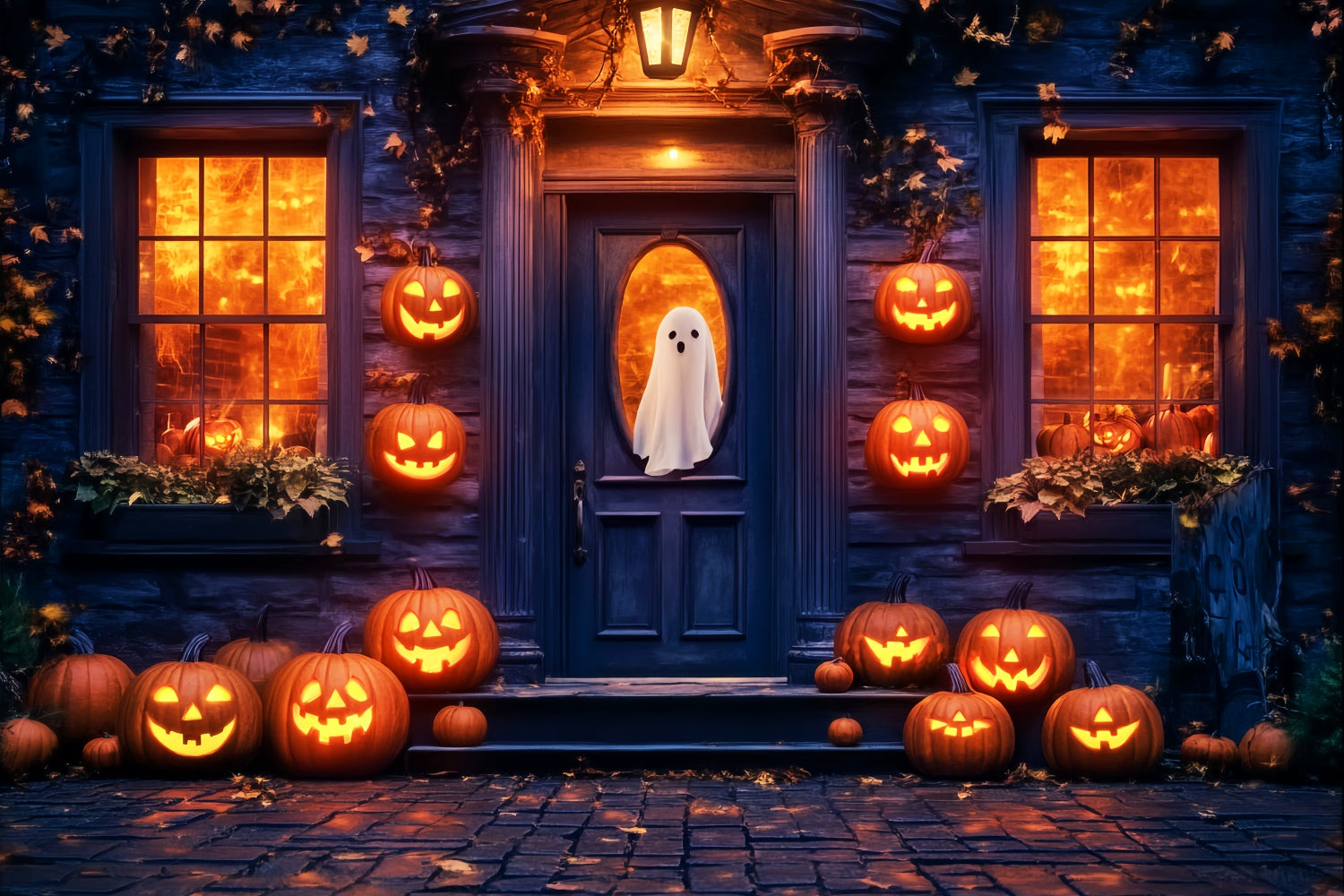 Toile de fond Halloween Porche de la Nuit de la Peur LXX57-94