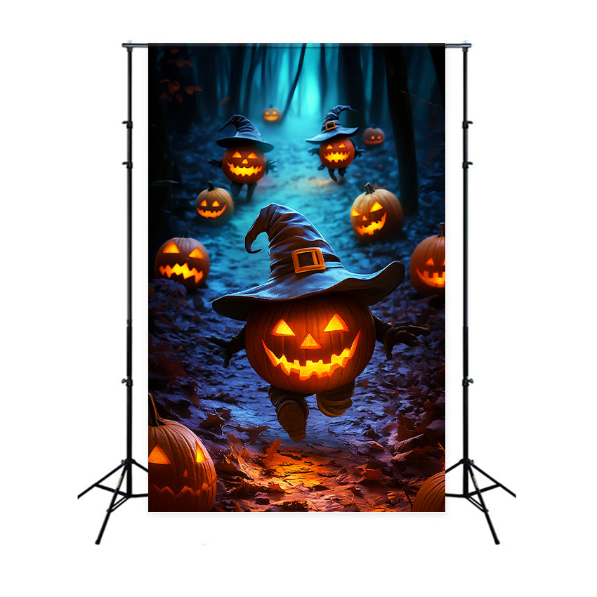 Toile de fond Photo Halloween Parade de Malice Citrouille LXX57-97