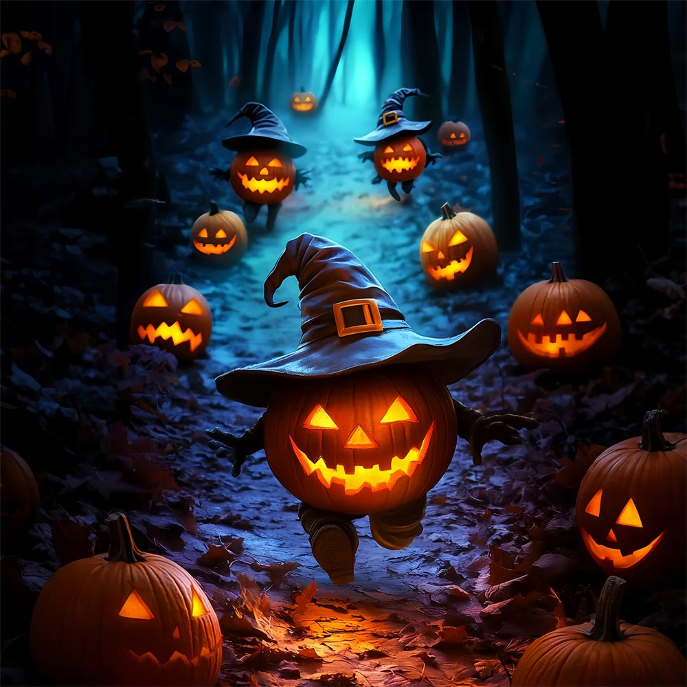 Toile de fond Photo Halloween Parade de Malice Citrouille LXX57-97