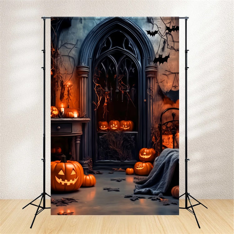 Fond photo halloween Ombres Fenêtre Gothique LXX58-1