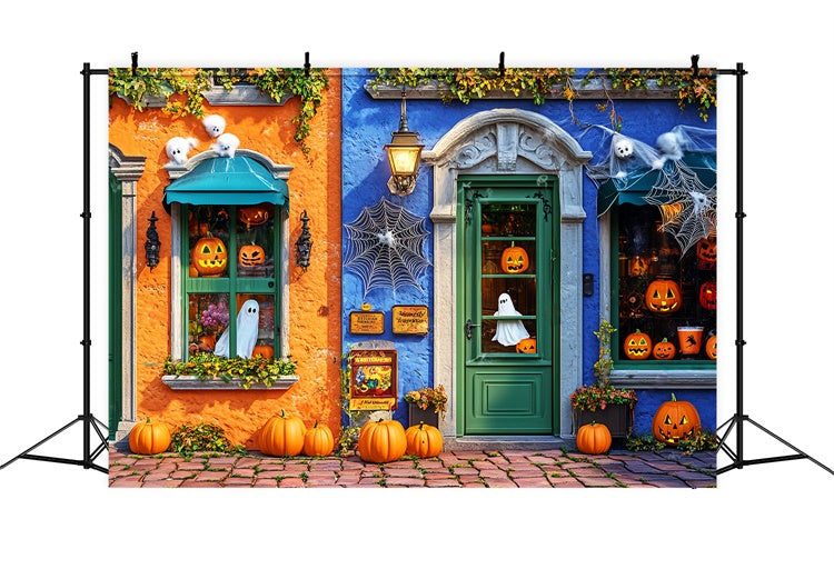 Toile de fond photo halloween Boutique Fantôme Citrouille LXX58-13