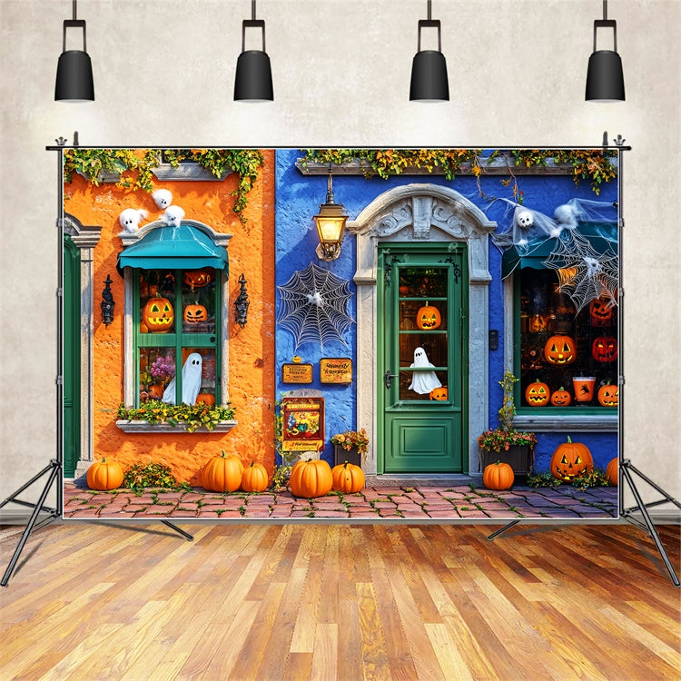 Toile de fond photo halloween Boutique Fantôme Citrouille LXX58-13