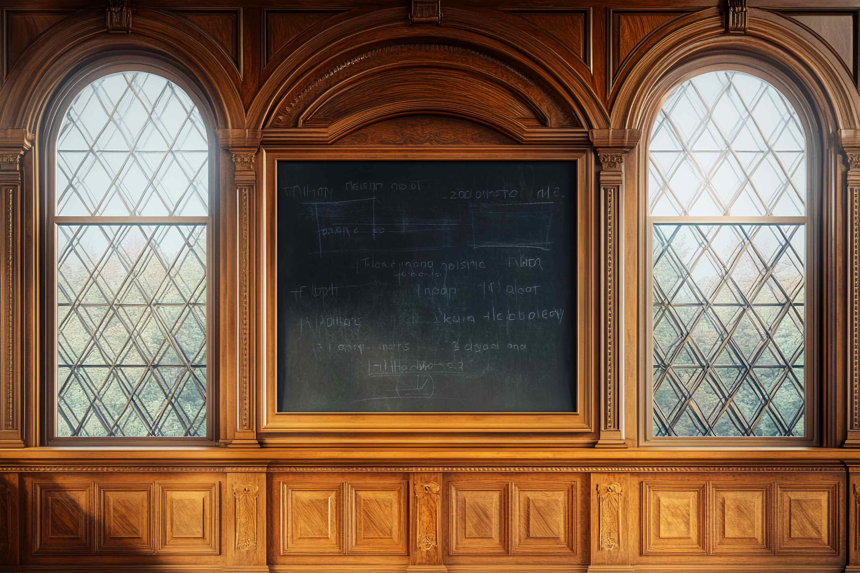 Toile de fond Tableau Noir Vintage Salle de Classe Fenêtres en Bois Toile de fond Photo École LXX58-131