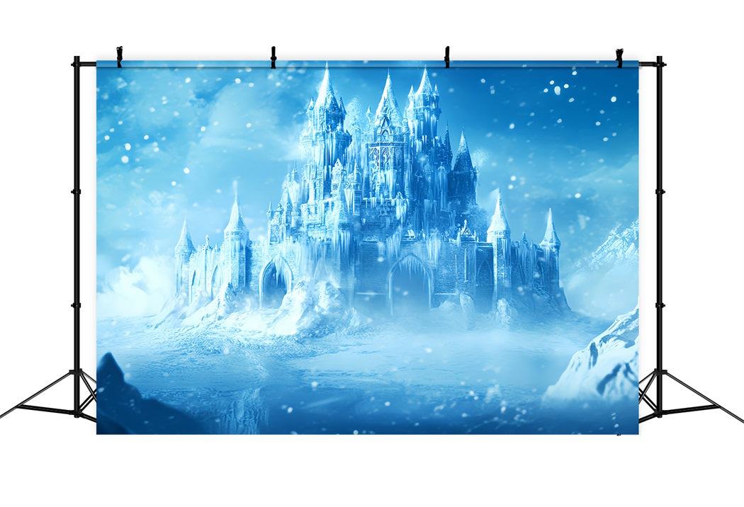 Toile de fond Hiver Château de Glace Enchanté CSH58-222