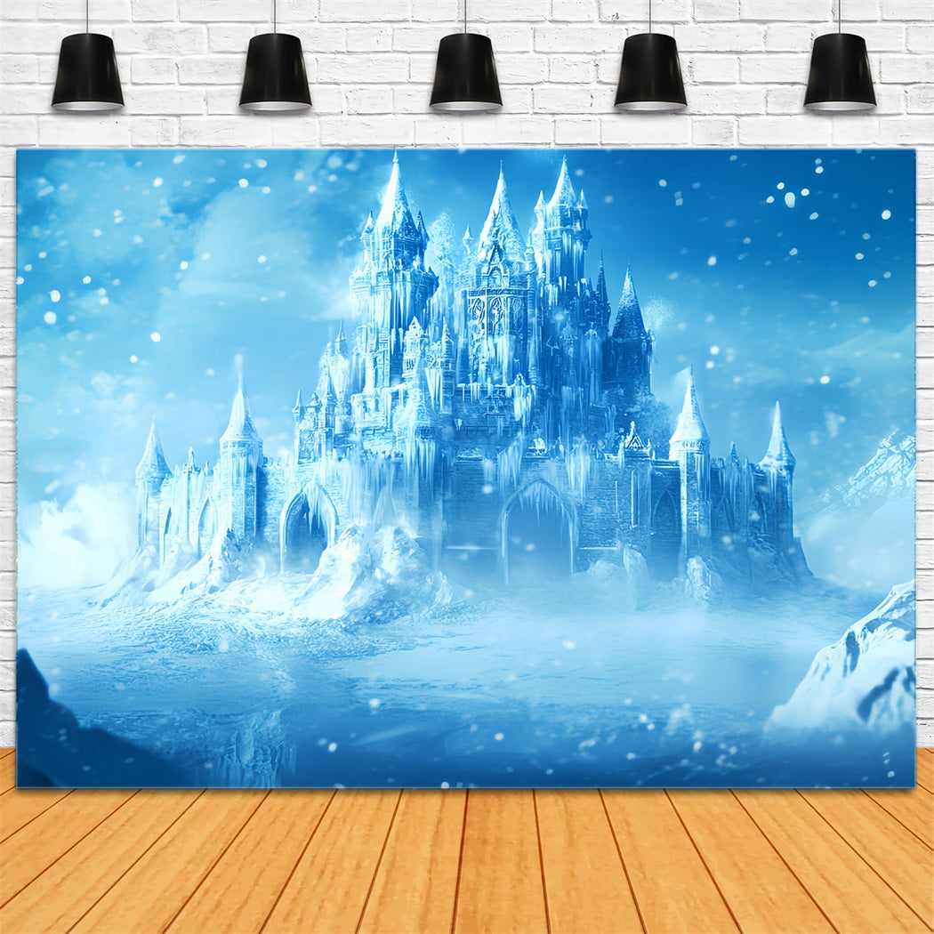 Toile de fond Hiver Château de Glace Enchanté CSH58-222