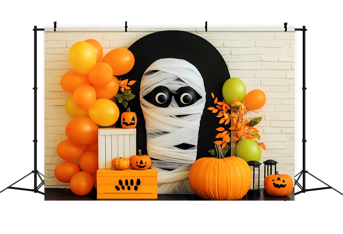 Toile halloween Momie Ballons Fête LXX58-3