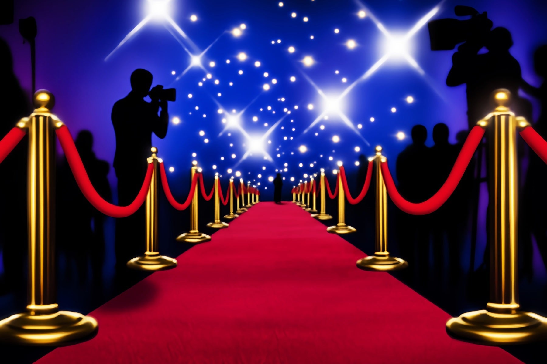 Toile de fond Tapis Rouge Nuit Hollywood Scène Photo LXX58-324