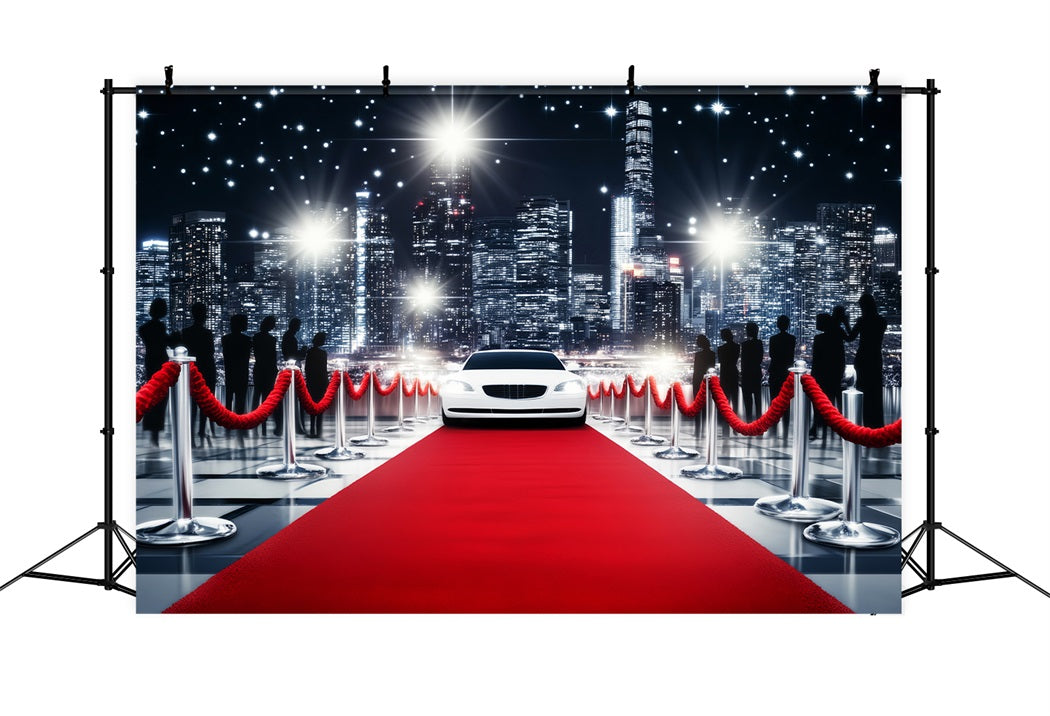 Toile de fond Tapis Rouge Paparazzi Arrivée Voiture de Luxe LXX58-325