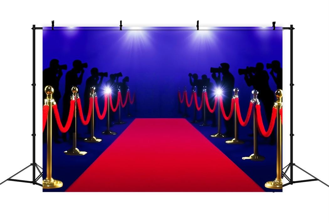 Toile de fond Tapis Rouge Projecteurs Brillants Hollywood LXX58-326