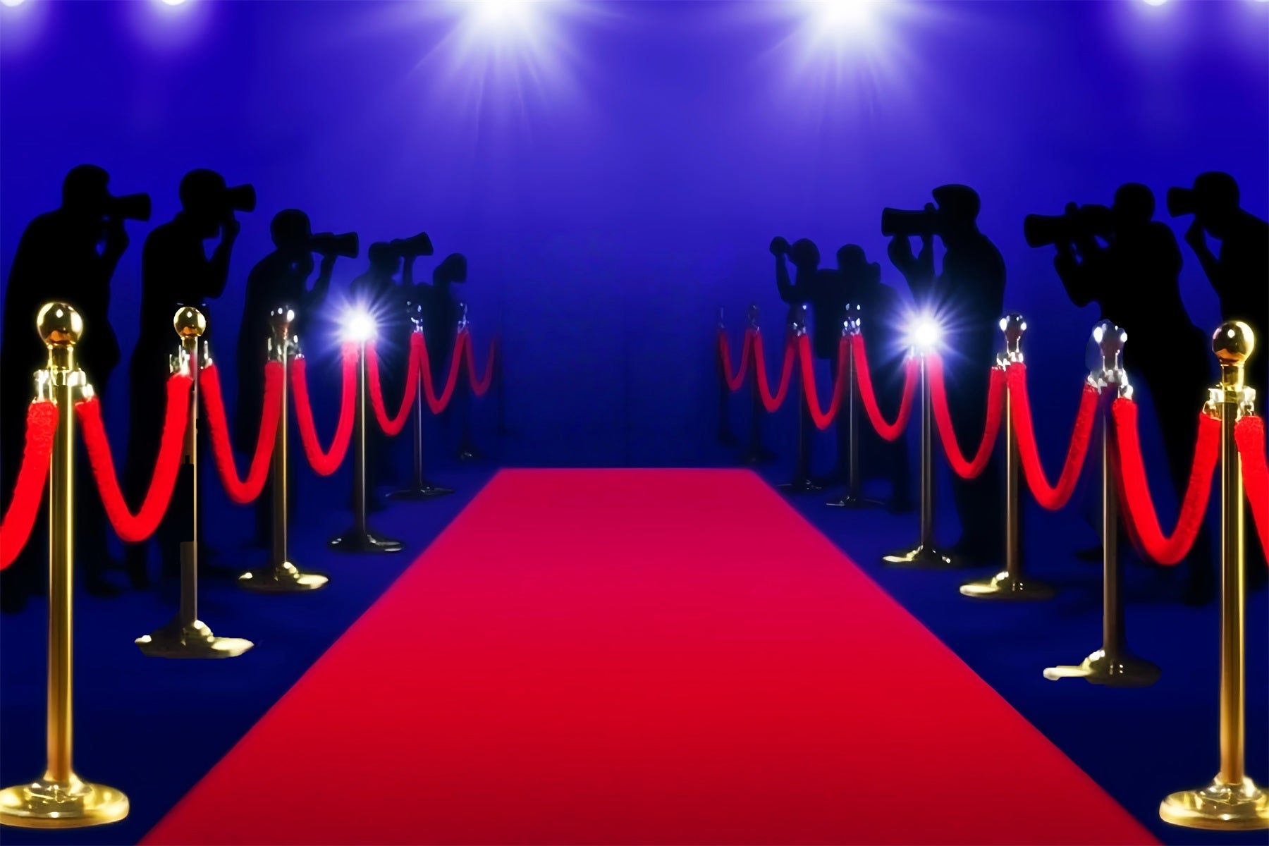 Toile de fond Tapis Rouge Projecteurs Brillants Hollywood LXX58-326