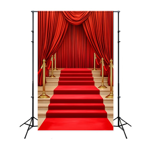 Toile de fond Tapis Rouge Rideau Drapé Entrée Élégante Broadway LXX58-333