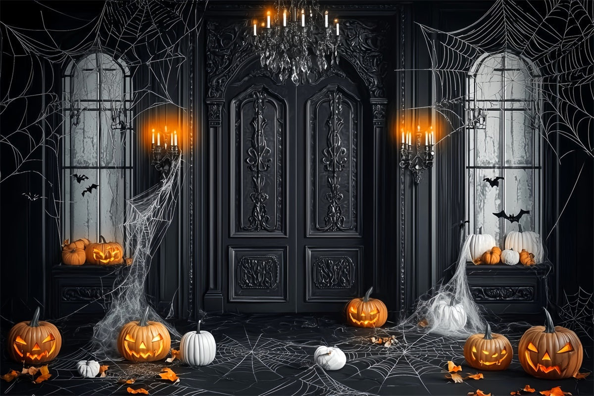 Toile de fond halloween Entrée Manoir Gothique LXX58-42