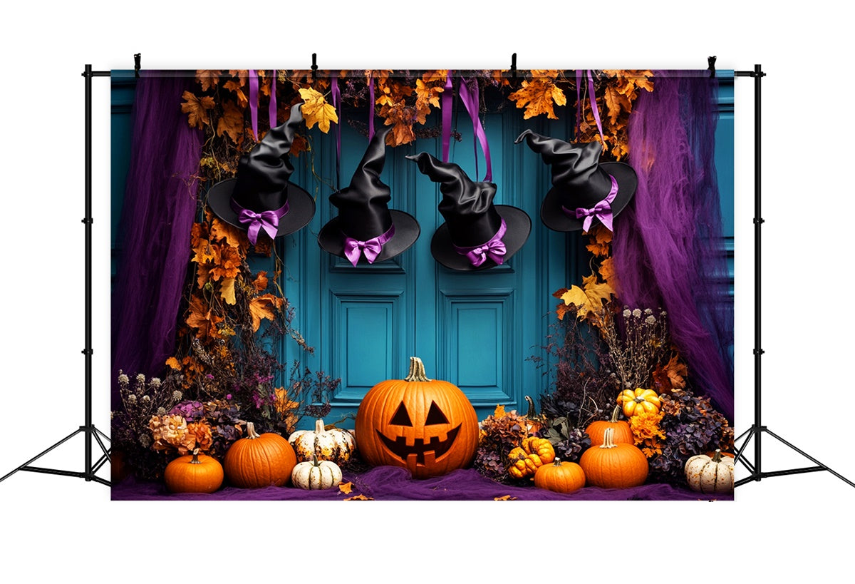 Toile de fond halloween Porte Magique Chapeau de Sorcière LXX58-50