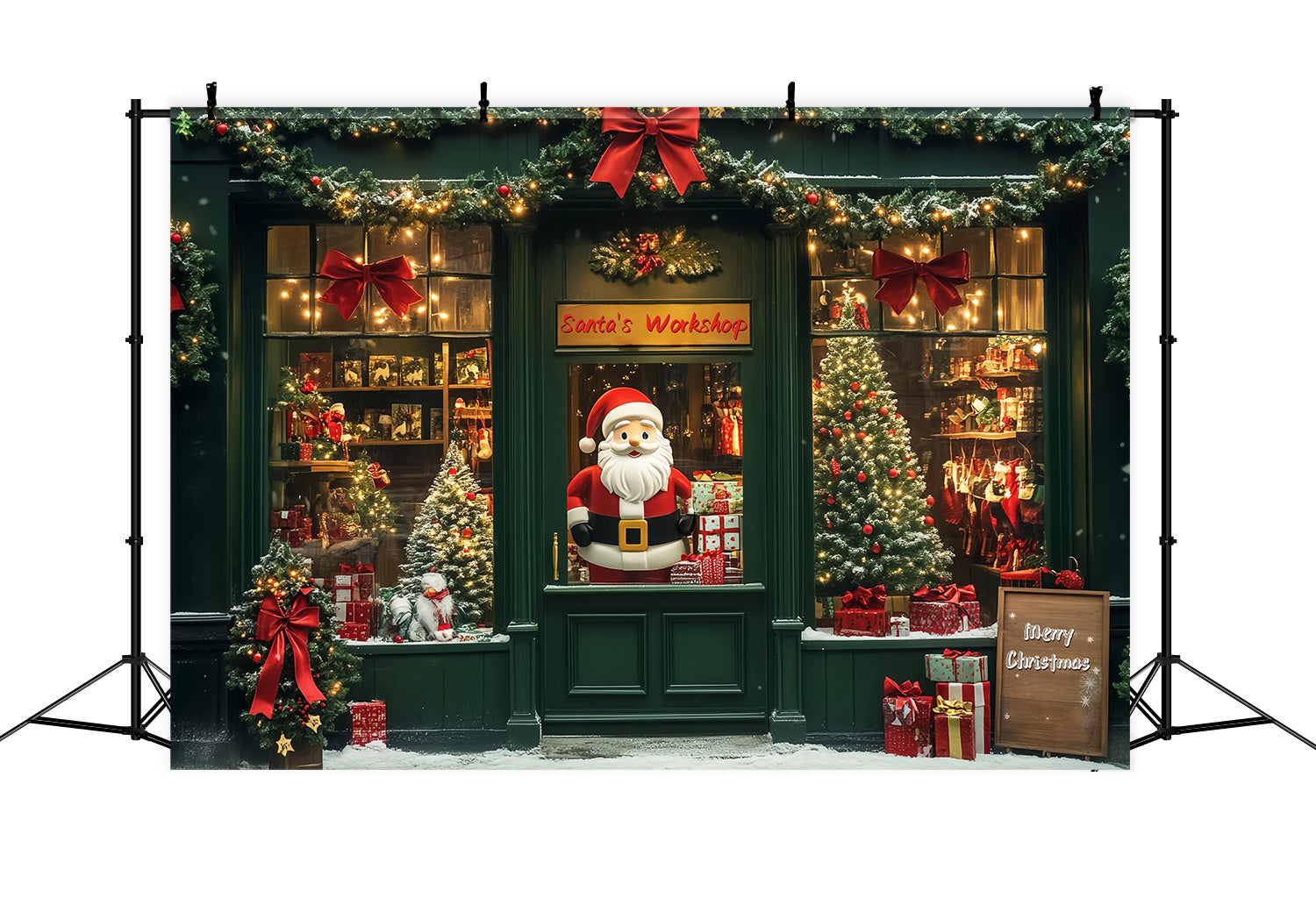 Toile de fond Noël Vitrine de l’Atelier du Père Noël LXX58-67