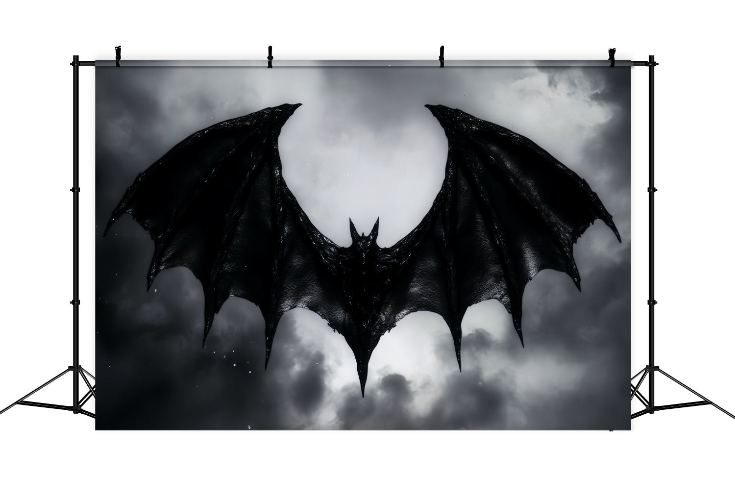 Toile De Fond Photo Halloween Chauve-Souris Silhouette Ailées Sombres LXX59-110