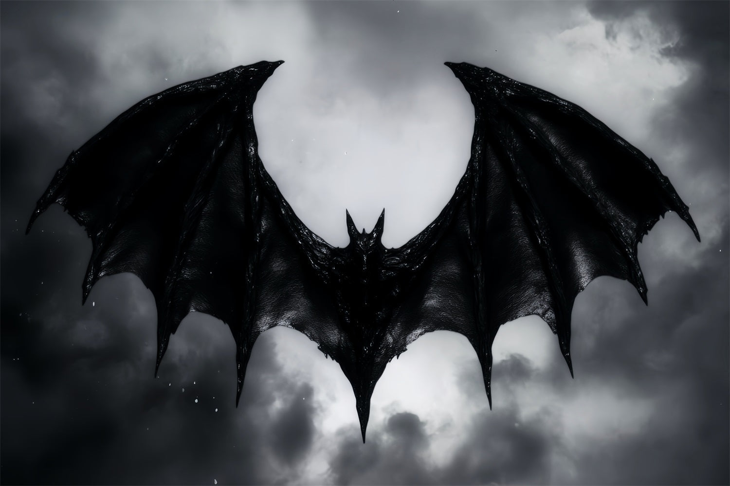 Toile De Fond Photo Halloween Chauve-Souris Silhouette Ailées Sombres LXX59-110