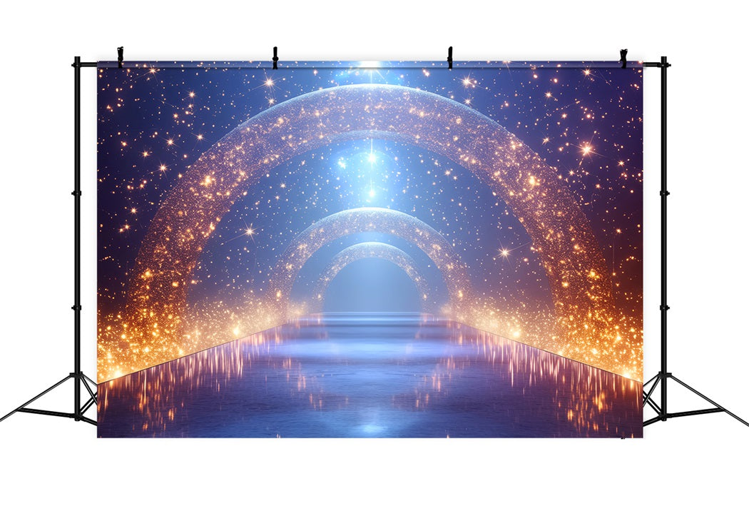 Toile de fond Danse Projecteur Arche Galaxie Étincelante Lumières École LXX59-13