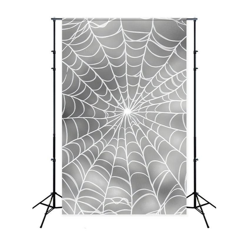 Toile De Fond Halloween Motif Toiles D’Araignée Argentées LXX59-148