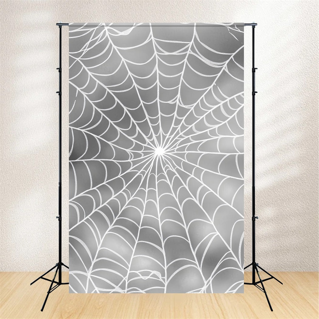 Toile De Fond Halloween Motif Toiles D’Araignée Argentées LXX59-148