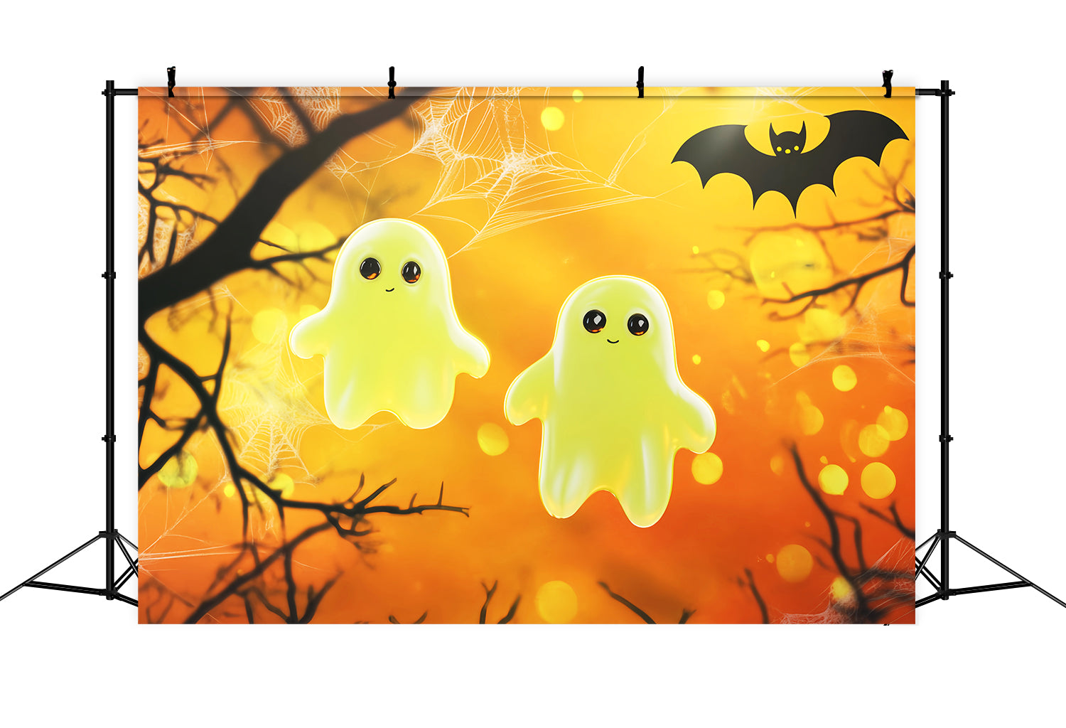 Toile De Fond Halloween Illustration Fantômes Lumineux Mignons LXX59-150