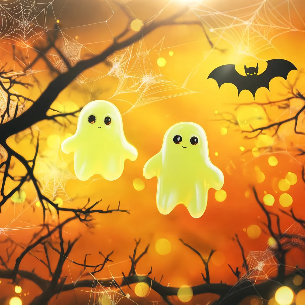Toile De Fond Halloween Illustration Fantômes Lumineux Mignons LXX59-150