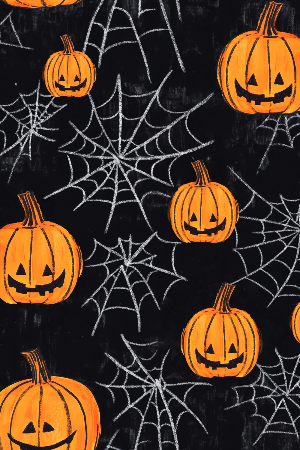 Toile De Fond Photo Halloween Citrouilles Lanternes Toiles D’Araignée LXX59-152