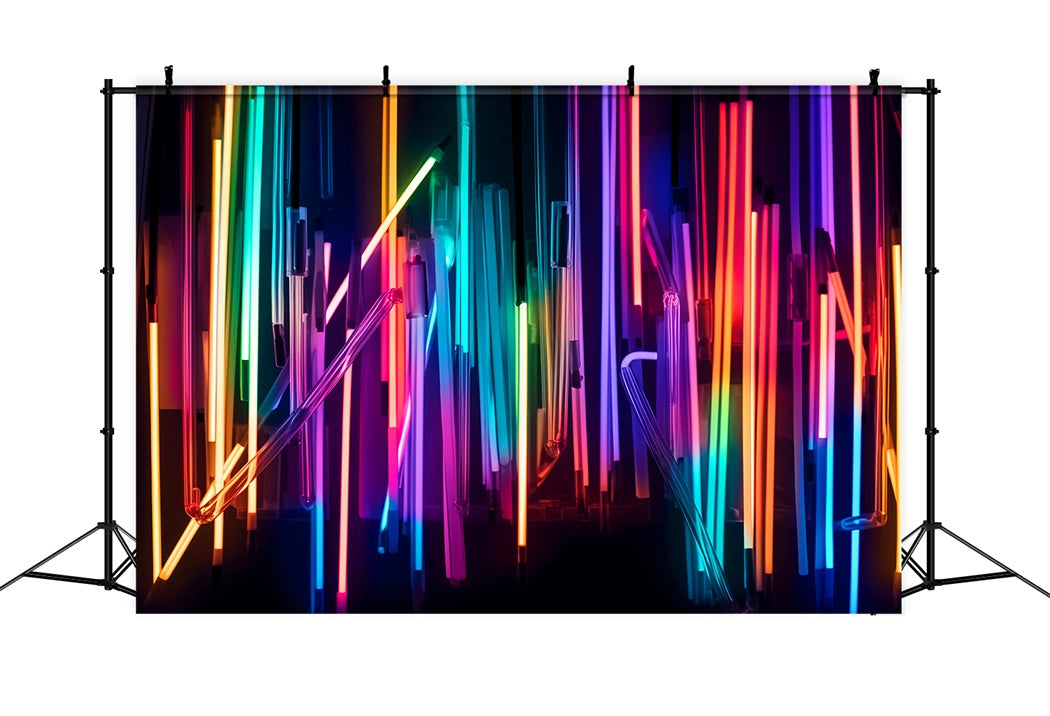 Toile de fond Danse Studio Lumières Arc-en-Ciel Néon LXX59-17