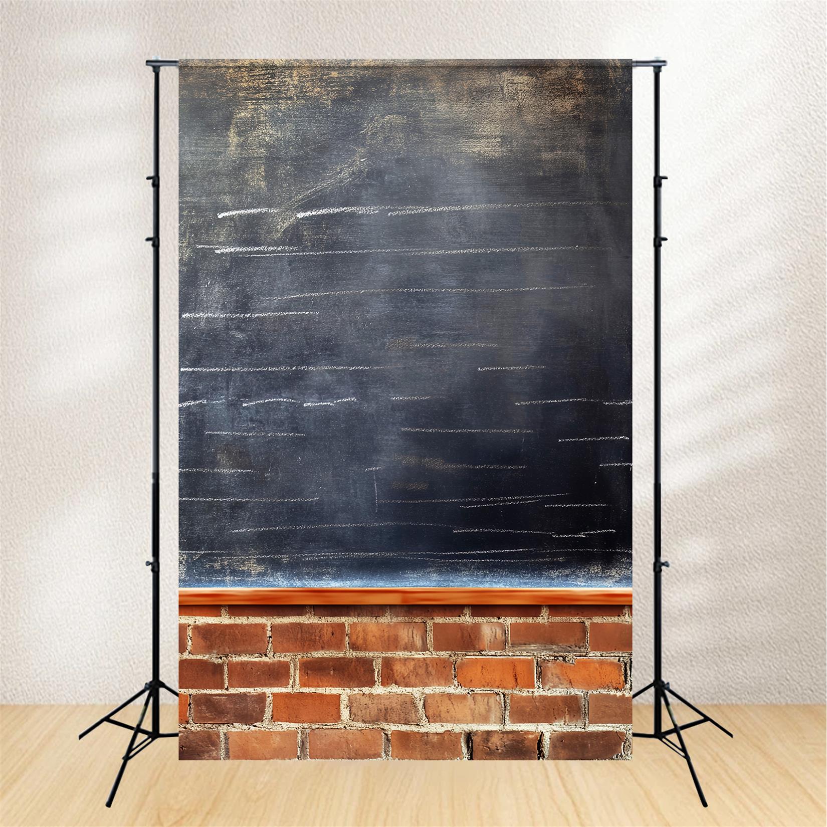 Toile de fond Retour à l'école Tableau Noir Mur Brique Texture LXX59-249