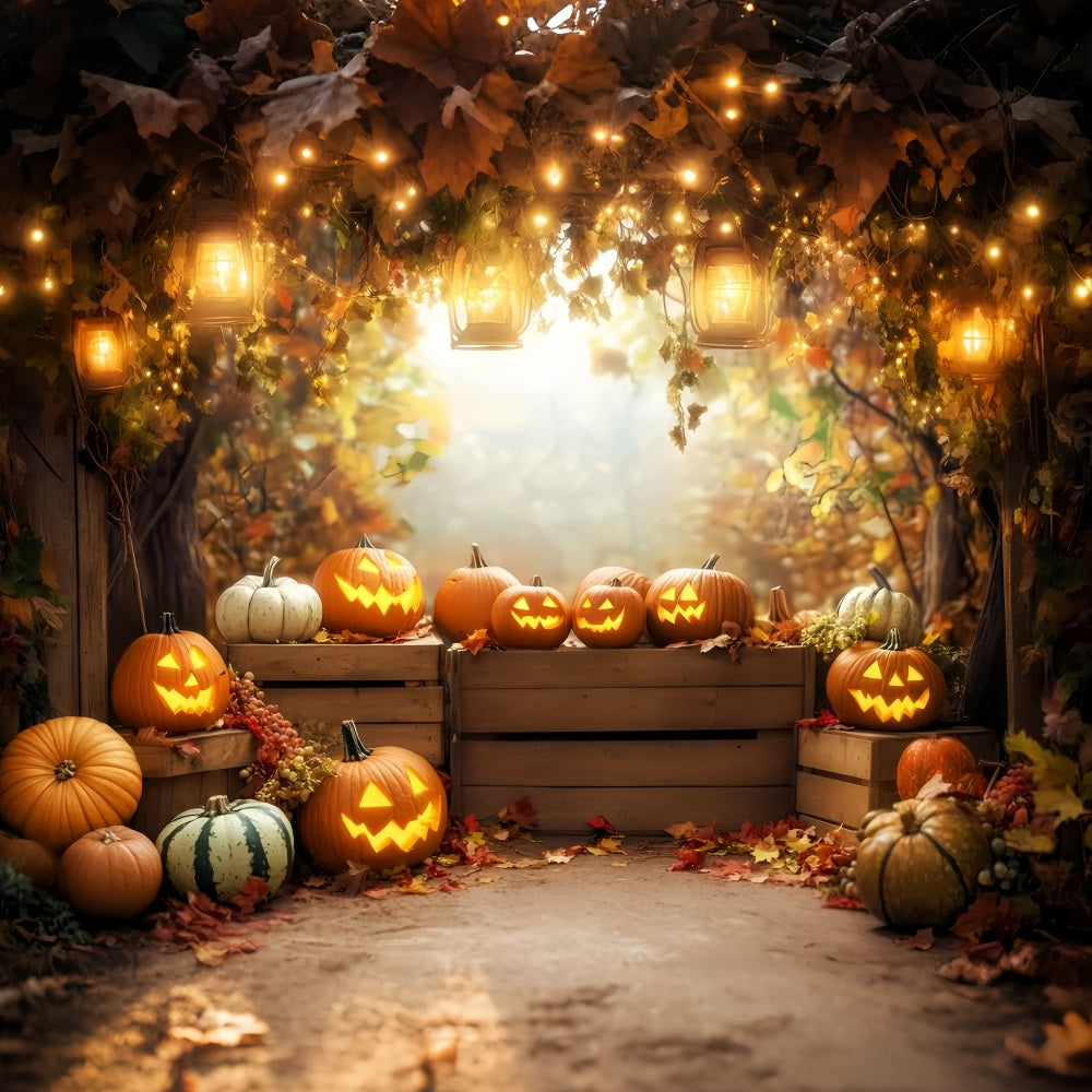 Toile de fond Photo Automne Marché Récolte Automnale Étale LXX59-268