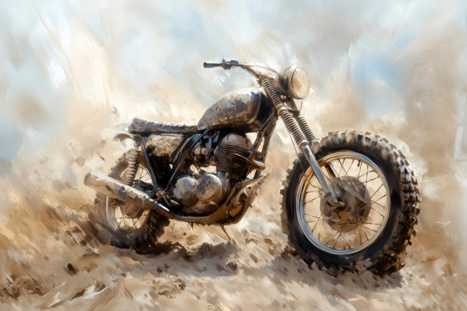 Toile de fond sportive Moto tout-terrain Course Aventure Toiles de fond sportives pour la photographie LXX59-318