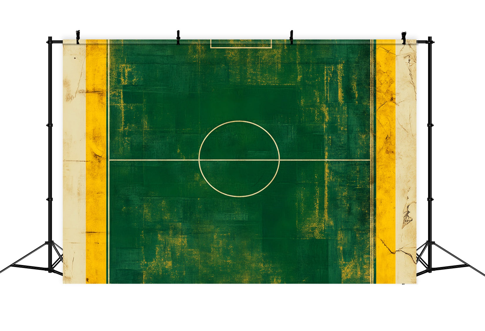 Toiles de fond de football Toile de fond de terrain de football vintage vert LXX59-329