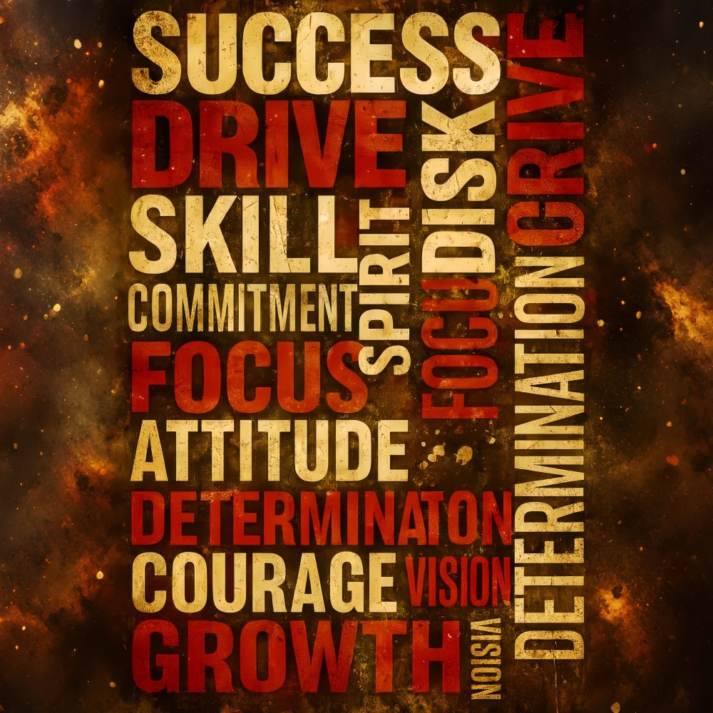 Toile de fond sportive Toile de fond sportive avec mots motivants LXX59-333