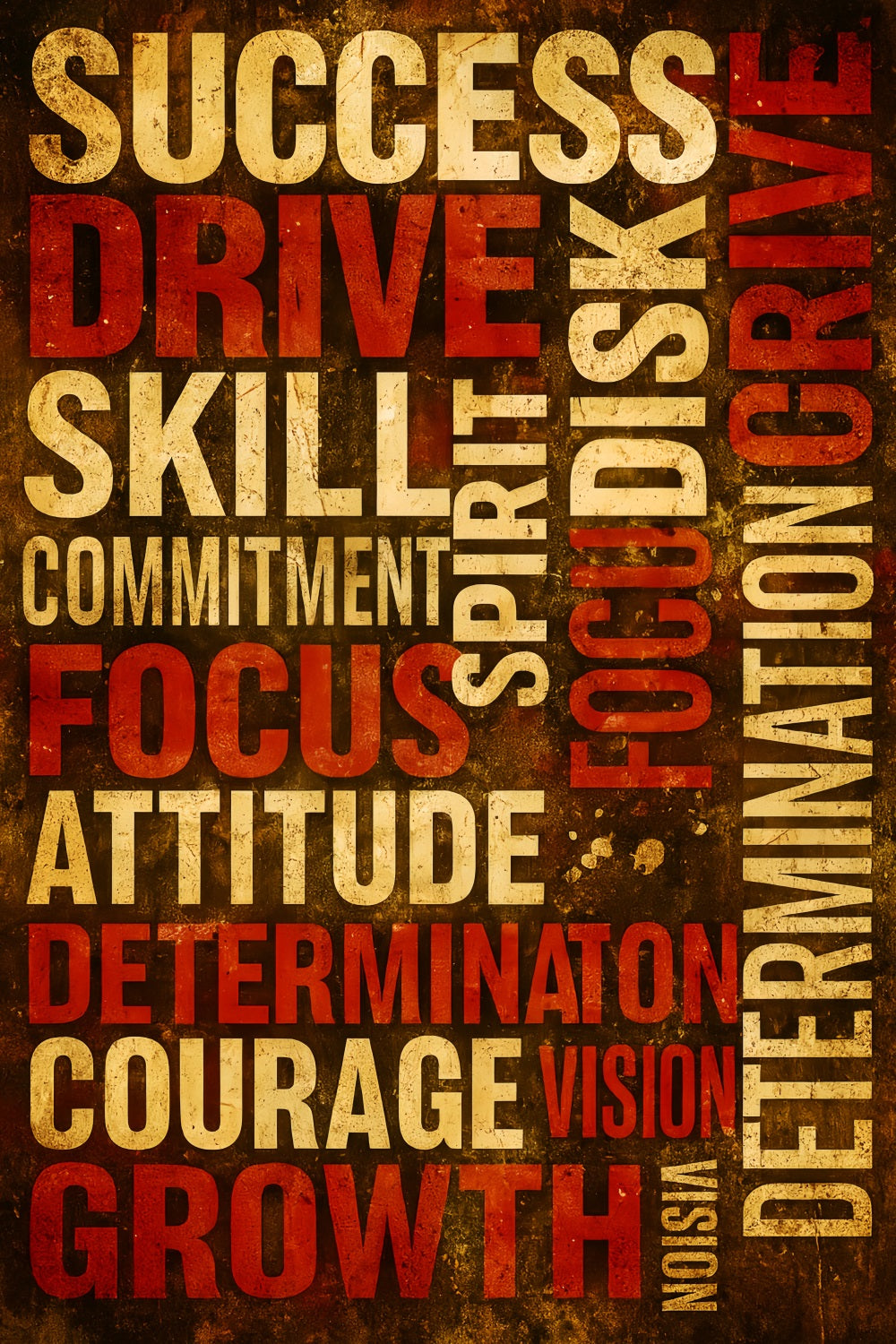 Toile de fond sportive Toile de fond sportive avec mots motivants LXX59-333