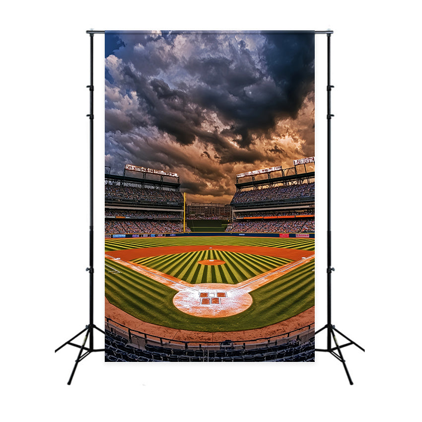 Fond football Diamant de baseball Lumières du stade Fond football LXX59-334