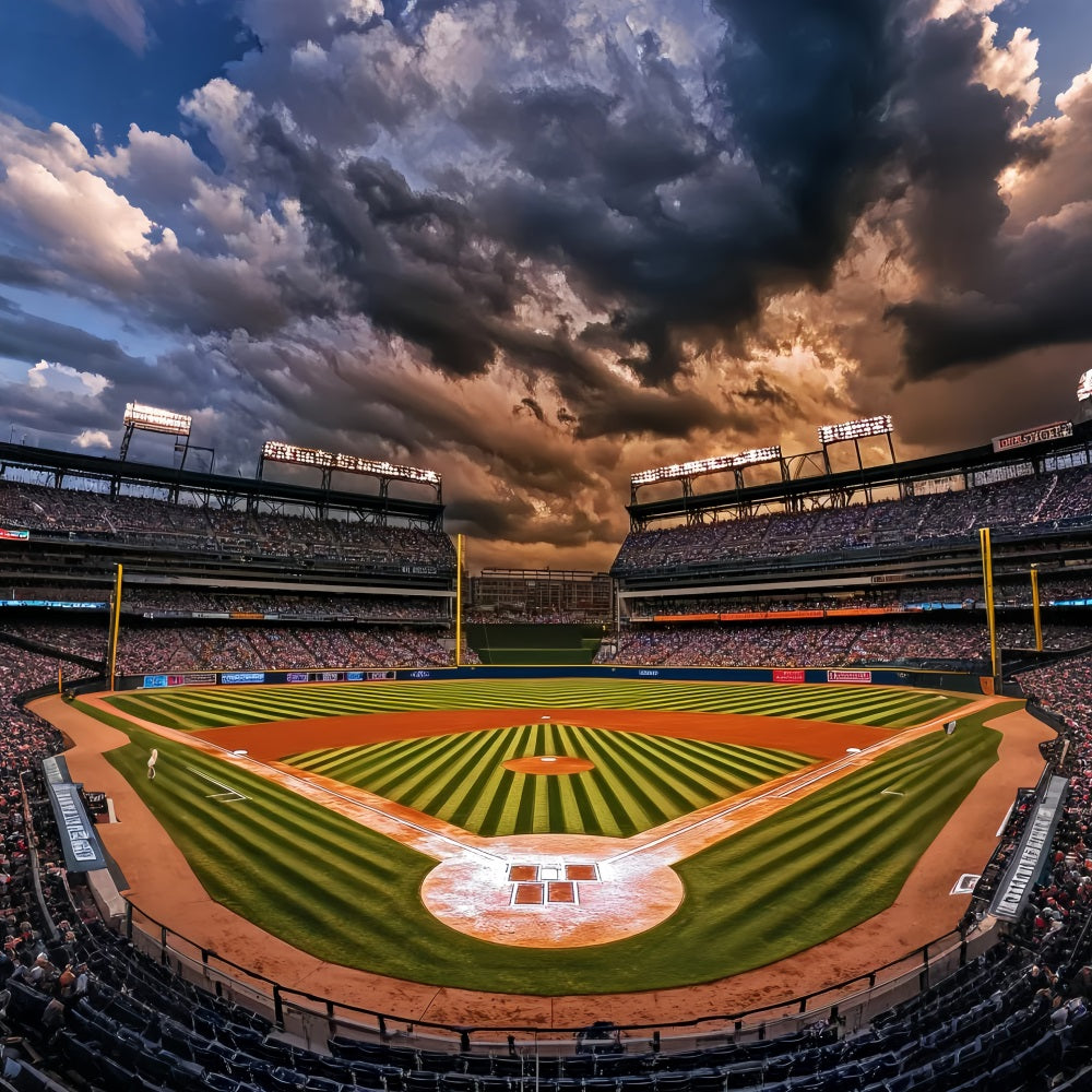 Fond football Diamant de baseball Lumières du stade Fond football LXX59-334