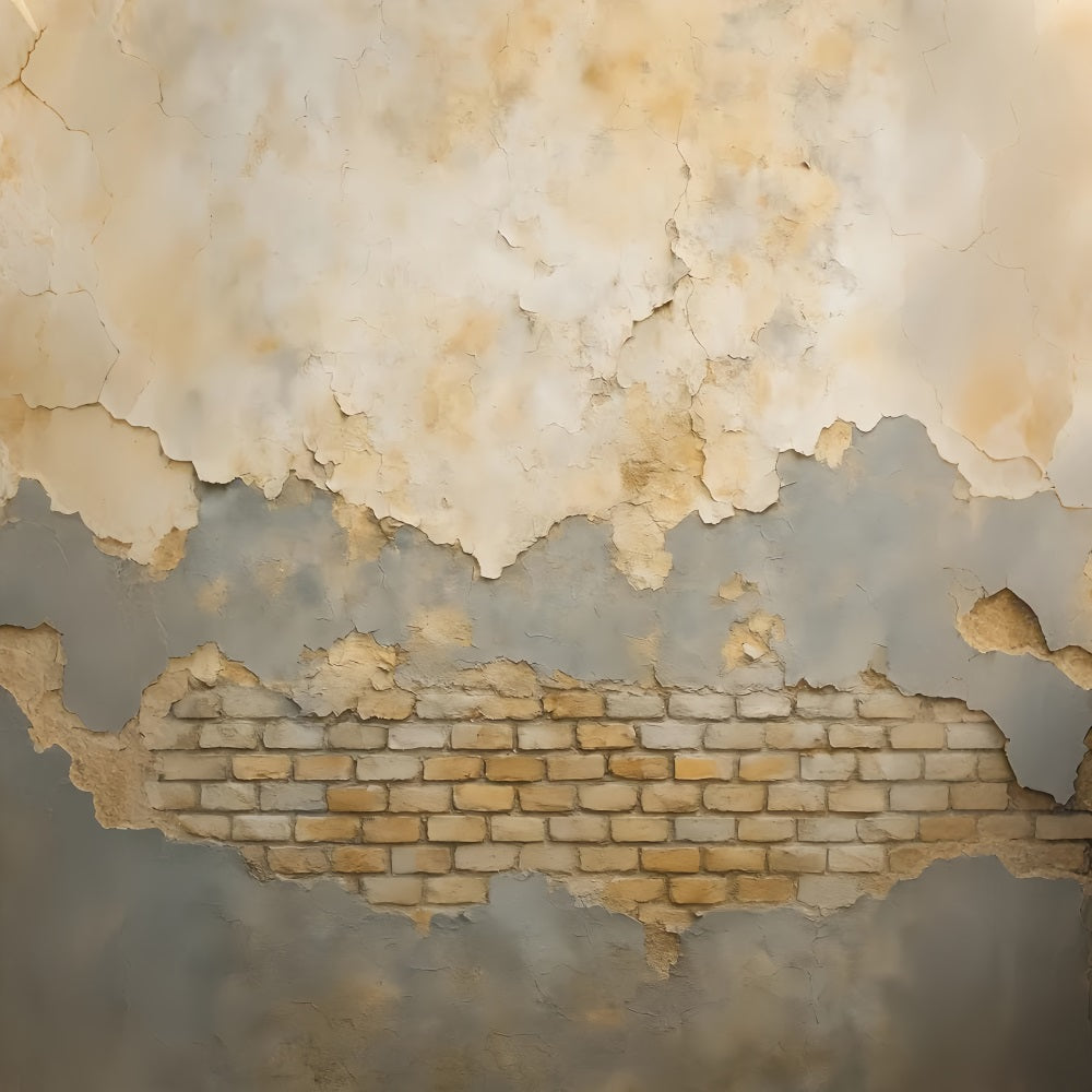 Fond photo béton Texture brique craquelée vintage Fond pour portraits LXX59-416