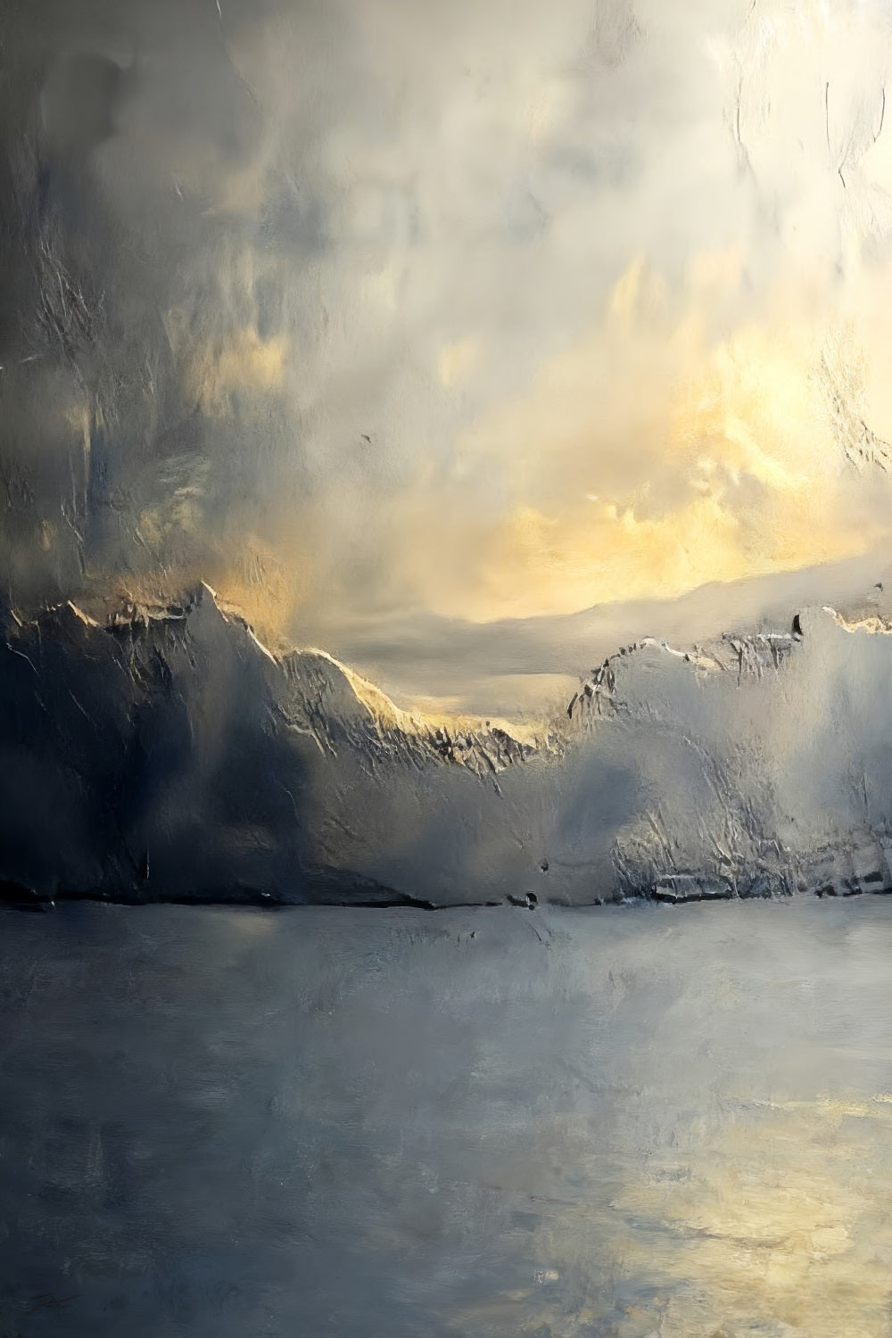 Fond en béton Fond pour portraits paysagers Golden Horizon Mist LXX59-453