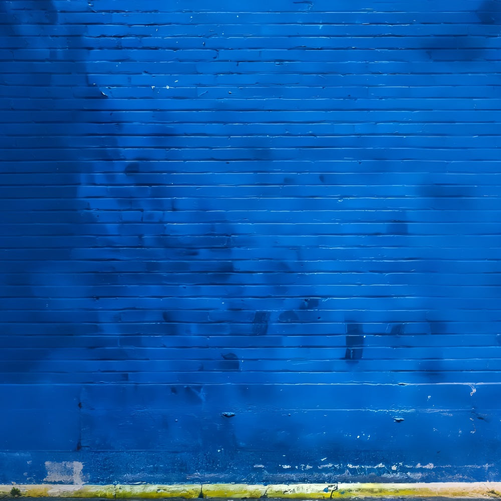 Fond en béton pour photographie Mur peint en bleu vif Fond pour portraits LXX59-459