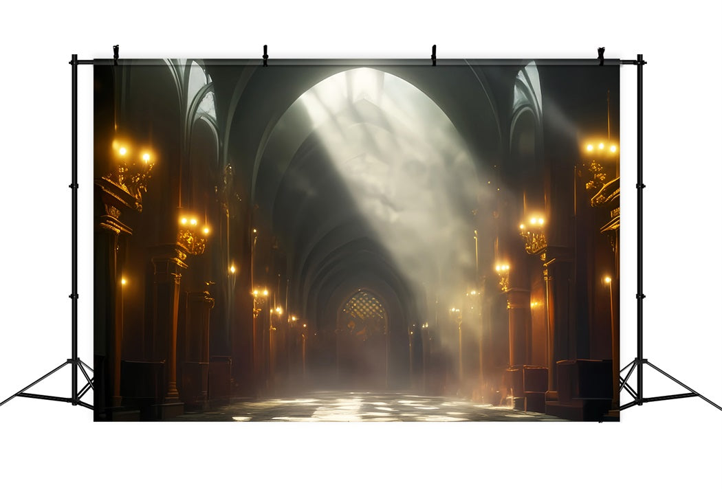 Toile de fond Danse Lumière Dorée Salle Cathédrale LXX59-6