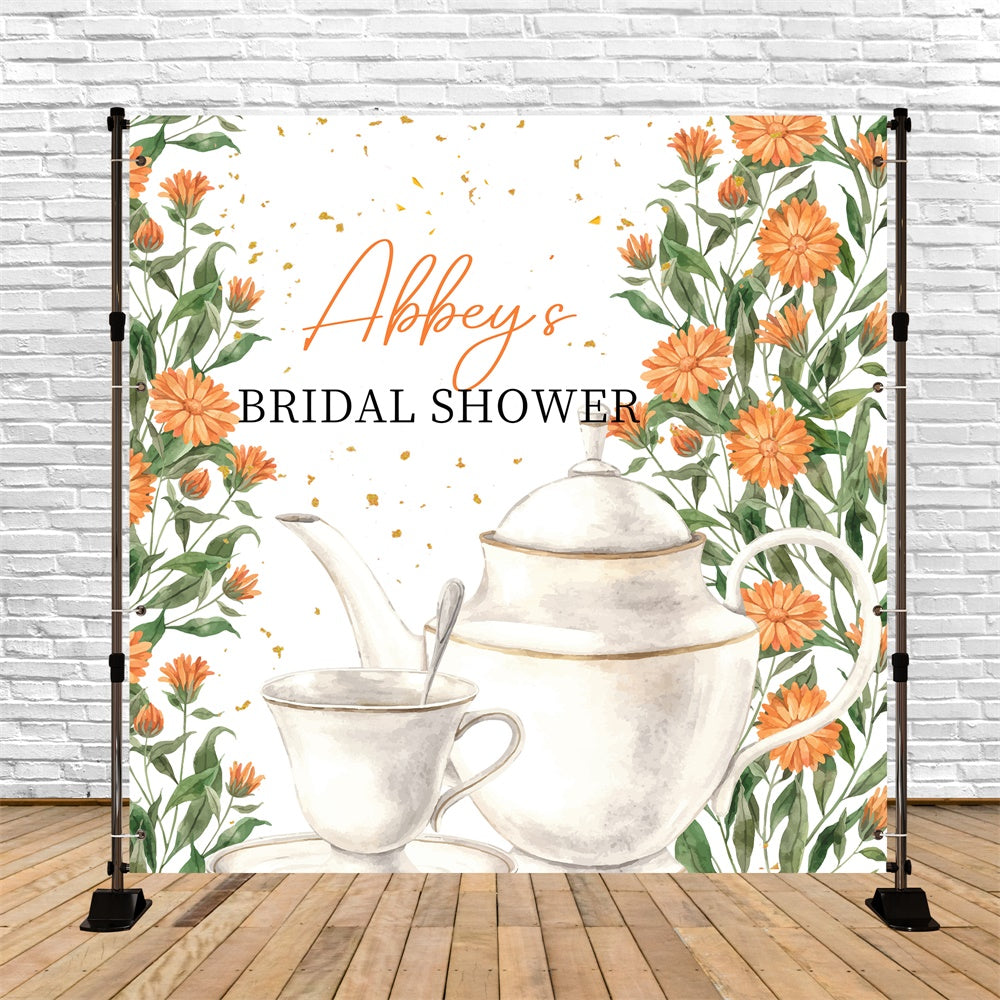 Toile de fond Mariage Photo Daisies Délicates Tea Party Personnalisée LXX6-110