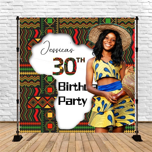 Toile de fond Photo Anniversaire Personnalisable Culture Vive 30 Ans LXX6-78