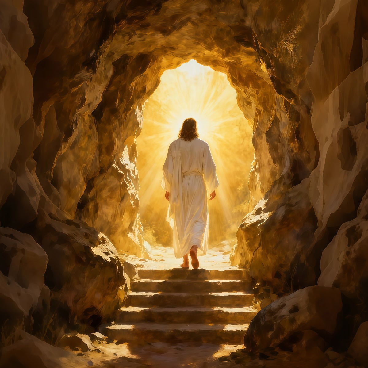 Toile de fond de Pâques Il Est Ressuscité Gloire Matinale LXX61-135