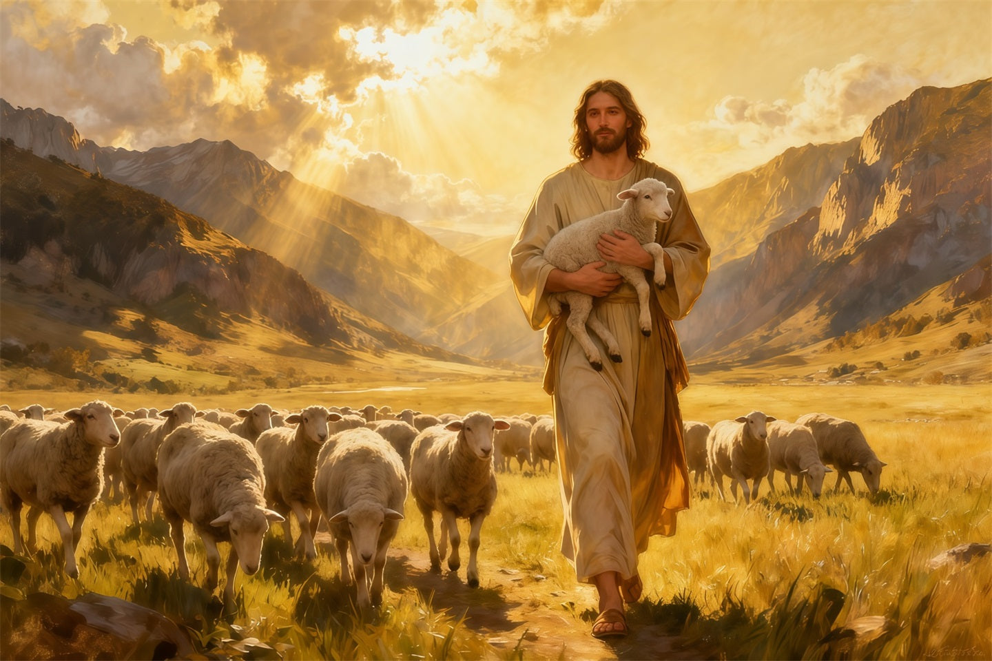 Fond de Pâques Il Est Ressuscité Berger LXX61-144