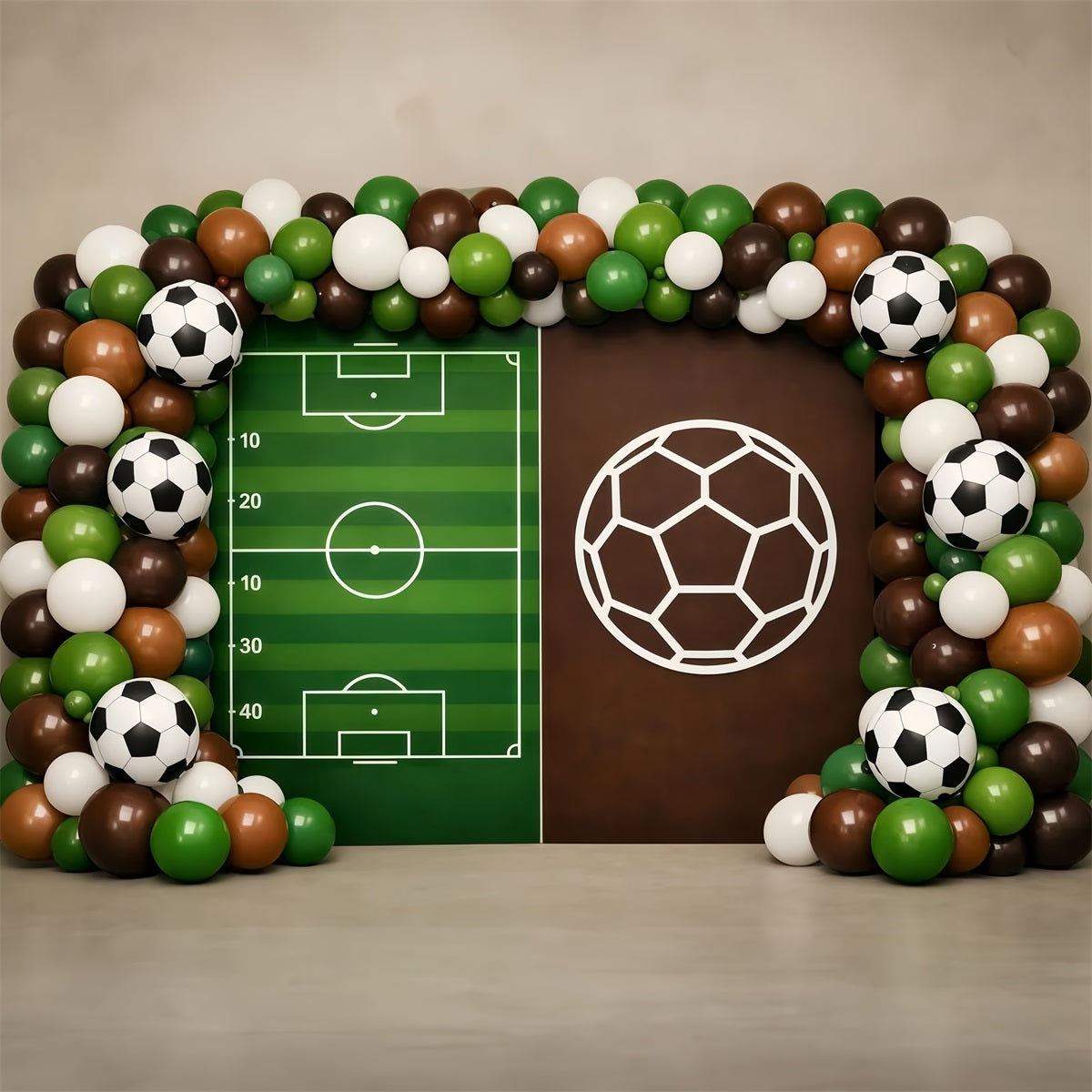 Fond Photo Football Présentation Arche Ballons Playbook LXX61-222
